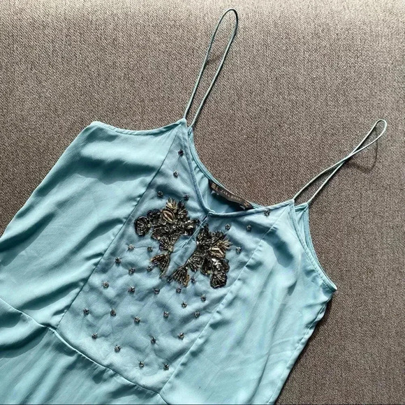 ZARA Beaded Front Tank Top Small - Picture 8 of 9